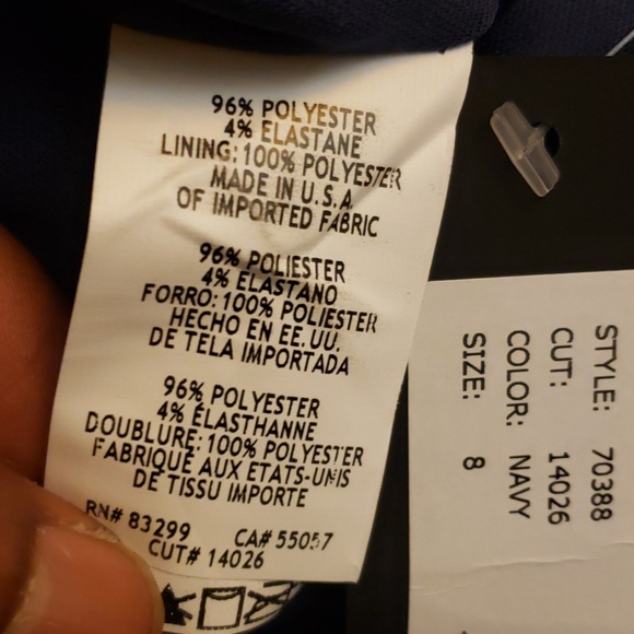 BEBE NAVY BLUE DRESS SIZE 8 - Picture 8 of 8